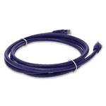 Picture of 5ft Purple CAT 6 PVC Ethernet Cable Snagless Easy Clear Boot TAA RJ-45 M/M