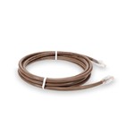 Picture of 5ft Brown CAT 6A PVC Ethernet Cable Snagless Bubble Boot RJ-45 M/M