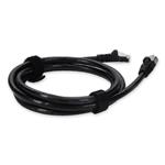 Picture of 5ft Black CAT 6A Shielded PVC Ethernet Cable Snagless Easy Clear Boot RJ-45 M/M