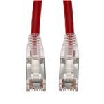 Picture of 5m Red CAT 6 Shielded Plenum-Rated Ethernet Cable Snagless Easy Clear Boot RJ-45 M/M