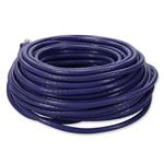 Picture of 60ft Purple CAT 6 PVC Ethernet Cable Snagless Easy Clear Boot TAA RJ-45 M/M