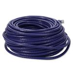 Picture of 60ft Purple CAT 6 PVC Ethernet Cable Snagless Easy Clear Boot TAA RJ-45 M/M