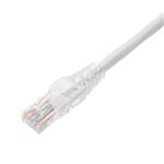 Picture of 64in White CAT 6 PVC Ethernet Cable Snagless Clear-Claw RJ-45 M/M with Serialized Labeled Ends