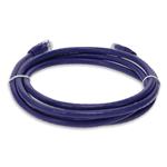 Picture of 6ft Purple CAT 6 PVC Ethernet Cable Snagless Easy Clear Boot TAA RJ-45 M/M