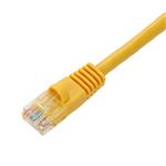 Picture of 6ft Yellow CAT 6 PVC Ethernet Cable Snagless Bubble Boot RJ-45 M/M