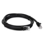 Picture of 6ft Black CAT 6A PVC Ethernet Cable Snagless Easy Clear Boot TAA RJ-45 M/M