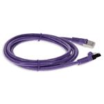 Picture of 6ft Purple CAT 6 Shielded PVC Ethernet Cable Snagless Easy Clear Boot RJ-45 M/M