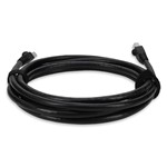 Picture of 6ft Black CAT 6 Shielded PVC Ethernet Cable Snagless Easy Clear Boot RJ-45 M/M