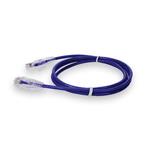 Picture of 6ft Purple CAT 6A Slim PVC Ethernet Cable Snagless Clear-Claw RJ-45 M/M