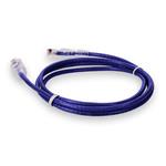 Picture of 6ft Purple CAT 6A Slim PVC Ethernet Cable Snagless Clear-Claw RJ-45 M/M