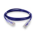 Picture of 6ft Purple CAT 6A Slim PVC Ethernet Cable Snagless Clear-Claw RJ-45 M/M