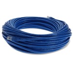 Picture of 25-Pieces of 75ft Blue CAT 6A PVC Ethernet Cables Snagless Bubble Boot RJ-45 M/M