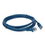 Picture of 50-Pack of 7ft Blue CAT 5E PVC Ethernet Cables Snagless Easy Clear Boot TAA RJ-45 M/M