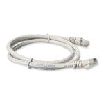 Picture of 7ft White CAT 6 PVC Ethernet Cable Snagless Bubble Boot RJ-45 M/M