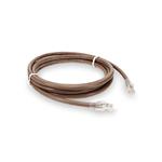 Picture of 7ft Brown CAT 6A PVC Ethernet Cable Snagless Bubble Boot RJ-45 M/M