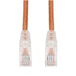 Picture of 7ft Orange CAT 6A PVC Ethernet Cable Snagless Easy Clear Boot TAA RJ-45 M/M