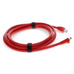 Picture of 7ft Red CAT 6A PVC Ethernet Cable Snagless Bubble Boot RJ-45 M/M