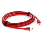 Picture of 7ft Red CAT 6A PVC Ethernet Cable Snagless Bubble Boot RJ-45 M/M