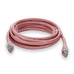 Picture of 7ft Pink CAT 6 Shielded PVC Ethernet Cable Snagless Easy Clear Boot RJ-45 M/M