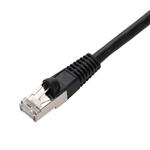 Picture of 10-Pack 7ft Black CAT 7 Shielded (S/FTP) PVC Ethernet Cable Snagless Bubble Boot RJ-45 M/M