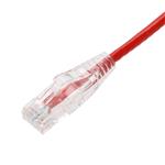 Picture of 7ft Red CAT 6 Slim PVC Ethernet Cable Snagless Clear-Claw RJ-45 M/M