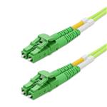 Picture of 40m ALC to ALC Lime Green OM5 Duplex OFNR (Riser-Rated) Fiber Patch Cable