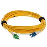Picture of 20m ALC to LC Yellow OS2 Duplex OFNR (Riser-Rated) SMF Fiber Patch Cable