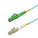 Picture of 50m ALC to LC Aqua OM4 Simplex OFNP (Plenum-Rated) Fiber Patch Cable