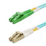Picture of 75m ALC to LC Aqua OM4 Duplex OFNR (Riser-Rated) Fiber Patch Cable