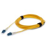 Picture of 3m ALC to LC Yellow OS2 Duplex Microboot, Snagless OFNR (Riser-Rated) SMF Fiber Patch Cable