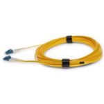 Picture of 5m ALC to LC Yellow OS2 Duplex Microboot, Snagless OFNR (Riser-Rated) SMF Fiber Patch Cable