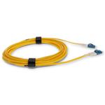 Picture of 5m ALC to LC Yellow OS2 Duplex Microboot, Snagless OFNR (Riser-Rated) SMF Fiber Patch Cable