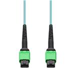 Picture of 15m MPO/APC to MPO/APC Aqua OM4 LSZH 12-Strand Fiber Patch Cable