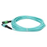 Picture of 7m MPO/APC to MPO/UPC Aqua OM4 LSZH 12-Strand Fiber Patch Cable