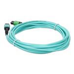 Picture of 7m MPO/APC to MPO/UPC Aqua OM4 LSZH 12-Strand Fiber Patch Cable