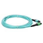 Picture of 7m MPO/APC to MPO/UPC Aqua OM4 LSZH 12-Strand Fiber Patch Cable