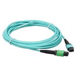 Picture of 7m MPO/APC to MPO/UPC Aqua OM4 LSZH 12-Strand Fiber Patch Cable