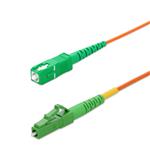 Picture of 20m ASC to ALC Orange OM2 Simplex OFNR (Riser-Rated) Fiber Patch Cable