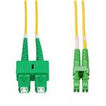 Picture of 2.5m ASC to ALC Yellow OS2 Duplex Microboot, Snagless OFNR (Riser-Rated) SMF Fiber Patch Cable