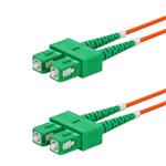 Picture of 20m ASC to ASC Orange OM1 Duplex OFNR (Riser-Rated) MMF Fiber Patch Cable