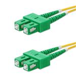 Picture of 20m ASC to ASC Yellow OS2 Duplex OFNR (Riser-Rated) SMF Fiber Patch Cable