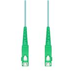 Picture of 20m ASC to ASC Aqua OM4 Simplex OFNP (Plenum-Rated) Fiber Patch Cable