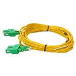Picture of 2m ASC to ASC Yellow OS2 Duplex Microboot, Snagless OFNR (Riser-Rated) SMF Fiber Patch Cable