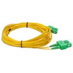 Picture of 2m ASC to ASC Yellow OS2 Duplex Microboot, Snagless OFNR (Riser-Rated) SMF Fiber Patch Cable