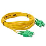 Picture of 2m ASC to ASC Yellow OS2 Duplex Microboot, Snagless OFNR (Riser-Rated) SMF Fiber Patch Cable