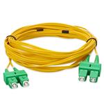 Picture of 2m ASC to ASC Yellow OS2 Duplex Microboot, Snagless OFNR (Riser-Rated) SMF Fiber Patch Cable