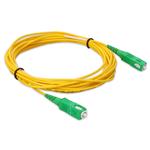 Picture of 2m ASC to ASC Yellow OS2 Simplex Microboot, Snagless OFNR (Riser-Rated) SMF Fiber Patch Cable