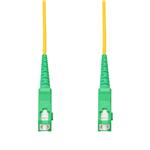 Picture of 5m ASC to ASC Yellow OS2 Simplex Microboot, Snagless OFNR (Riser-Rated) SMF Fiber Patch Cable with Serialized Labeled Ends and 3mm OD Jacket