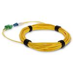 Picture of 2m ASC to LC Yellow OS2 Duplex OFNR (Riser-Rated) SMF Fiber Patch Cable