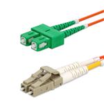 Picture of 7m ASC to LC Orange OM1 Duplex OFNR (Riser-Rated) MMF Fiber Patch Cable